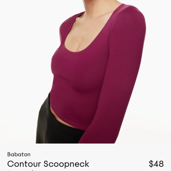 NEW BABATON CONTOUR LONG SLEEVE CROP - Picture 1 of 4